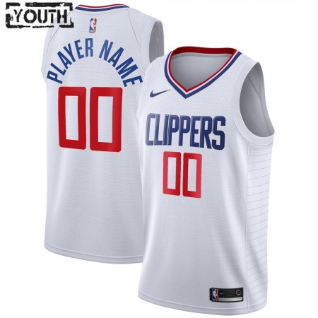 Kinder NBA LA Clippers Trikot Benutzerdefinierte Nike 2020-2021 Association Edition Swingman